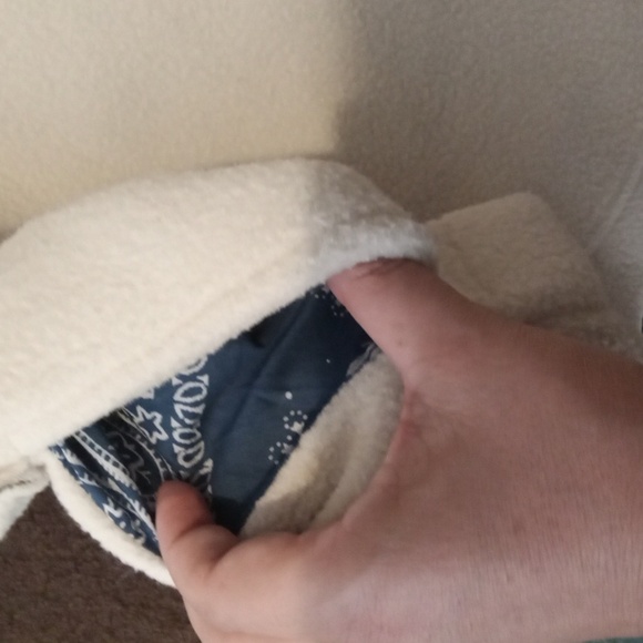 We The Free Peple Cropped Fleece Pullover Hoodie Sweatshirt Boho Oversize L - Picture 10 of 11